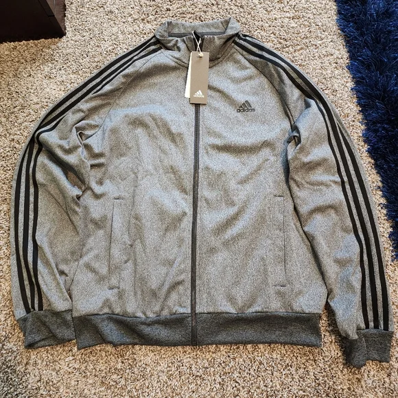 adidas Jackets Coats Adidas Mens Large Essentials 3stripe